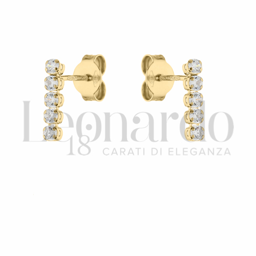 Misura o forma 1° Misura con Zircone bianco in Oro Giallo da 1gr.