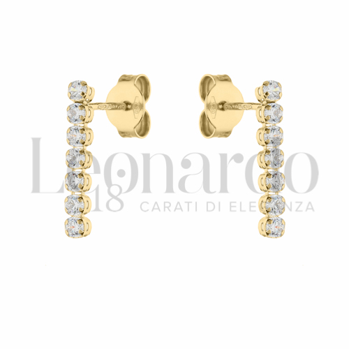 Misura o forma 2° Misura con Zircone bianco in Oro Giallo da 1,2gr.