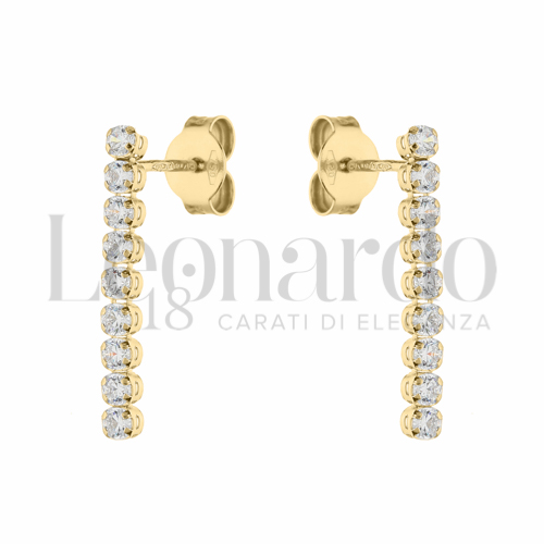 Misura o forma 3° Misura con Zircone bianco in Oro Giallo da 1,3gr.