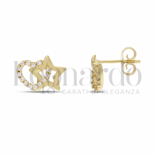 Misura o forma 1° Misura con Zircone bianco in Oro Giallo da 2,1gr.