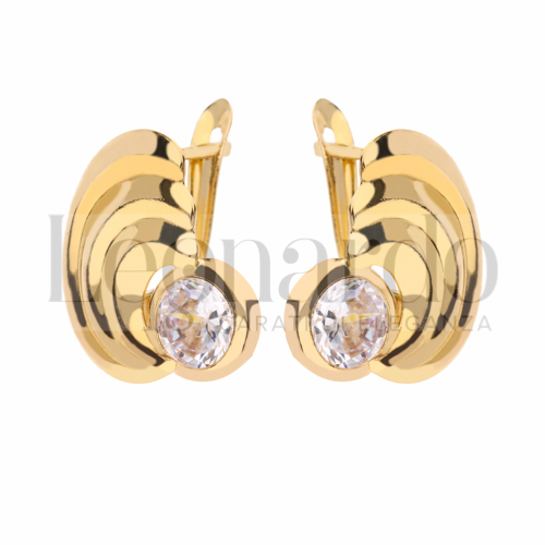 con Zircone bianco in Oro Giallo da 3,4gr.