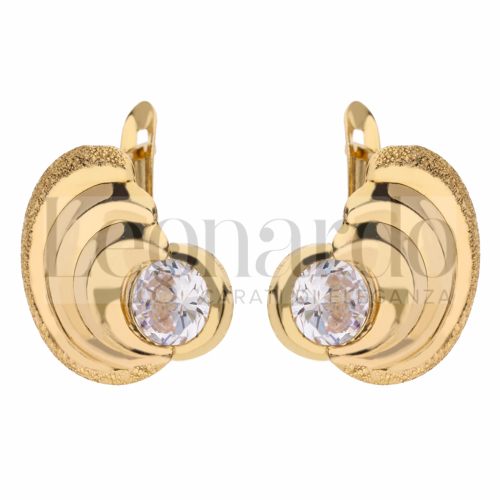 con Zircone bianco in Oro Giallo da 3,4gr.