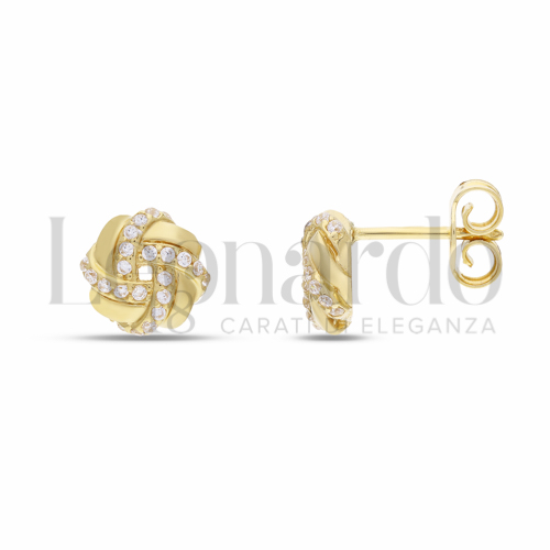 Misura o forma 1° Misura con Zircone bianco in Oro Giallo da 2,3gr.