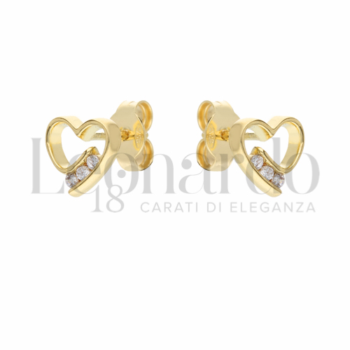 Misura o forma 1° Misura con Zircone bianco in Oro Giallo da 2gr.