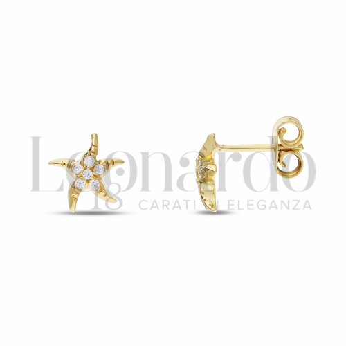 Misura o forma 1° Misura con Zircone bianco in Oro Giallo da 1,4gr.