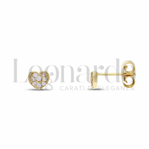Misura o forma 1° Misura con Zircone bianco in Oro Giallo da 1,2gr.