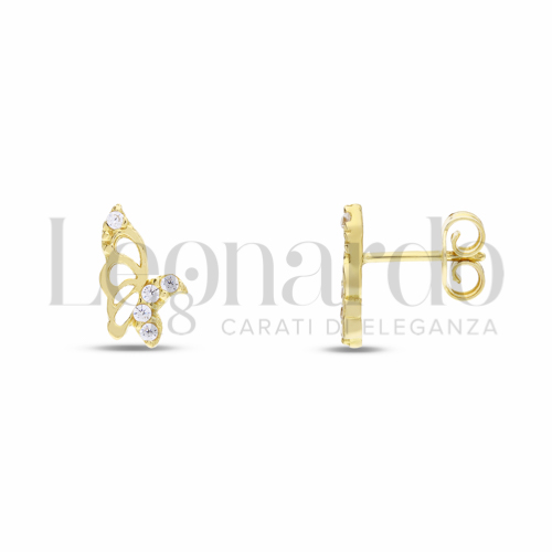 Misura o forma 1° Misura con Zircone bianco in Oro Giallo da 1,2gr.