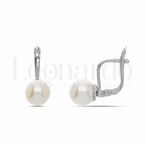 Misura o forma 4° Misura con Perla in Oro Bianco da 2,4gr.