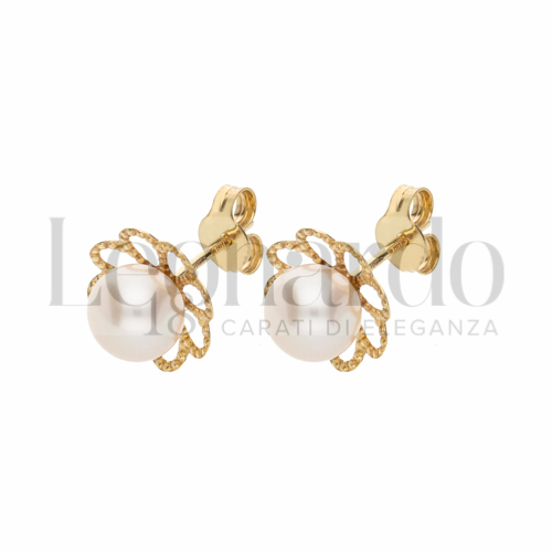 con Perla in Oro Giallo da 1,3gr.