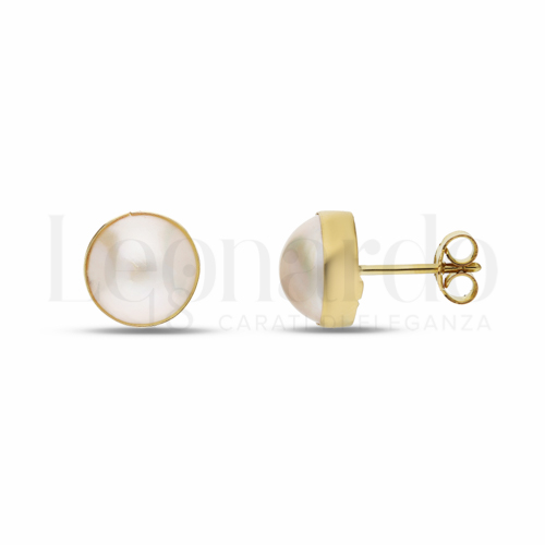 Misura o forma 10 mm con Perla in Oro Giallo da 2,7gr.