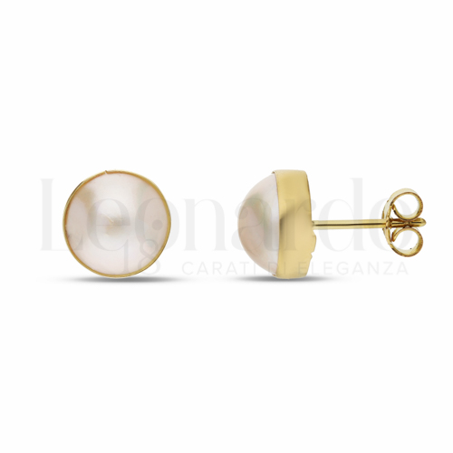 Misura o forma 12 mm con Perla in Oro Giallo da 3,3gr.