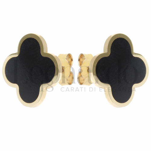 Misura o forma 4° Misura con Onice in Oro Giallo da 2,9gr.