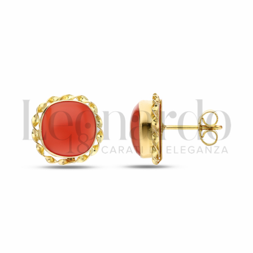 Misura o forma 1° Misura con Corallo in Oro Giallo da 3,6gr.