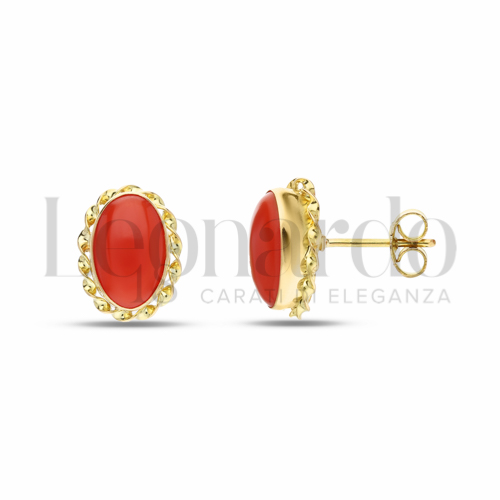 Misura o forma 1° Misura con Corallo in Oro Giallo da 3,2gr.