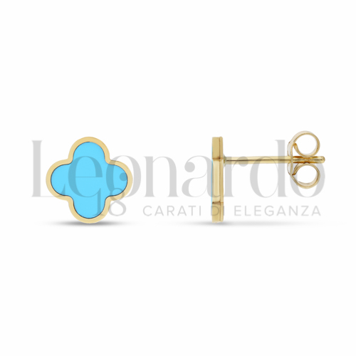 Misura o forma 2° Misura con Turchese in Oro Giallo da 1,3gr.