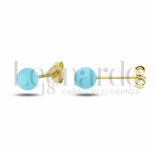 Misura o forma 1° Misura con Turchese in Oro Giallo da 0,4gr.