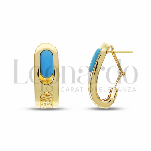 con Turchese in Oro Giallo da 8,5gr.