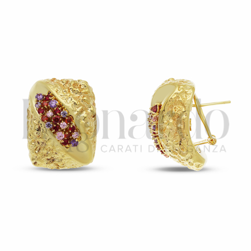 con Zircone rosa Light in Oro Giallo da 9,3gr.