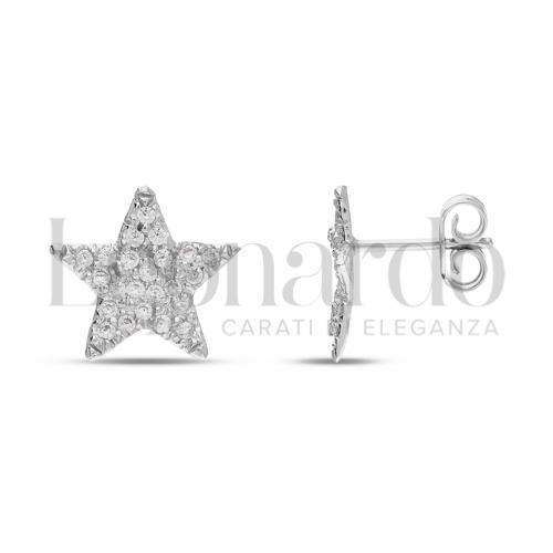 Misura o forma 2° Misura con Pavé di zirconi bianchi in Oro Bianco da 2gr.