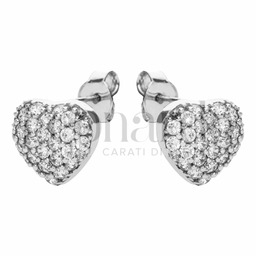 Misura o forma 2° Misura con Pavé di zirconi bianchi in Oro Bianco da 3gr.