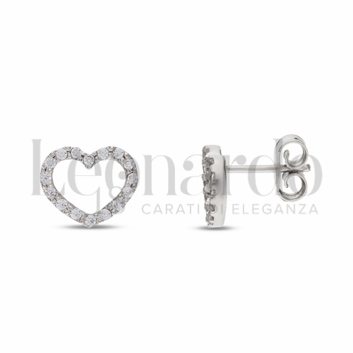 Misura o forma 3° Misura con Pavé di zirconi bianchi in Oro Bianco da 1,8gr.