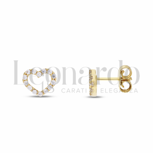 Misura o forma 2° Misura con Pavé di zirconi bianchi in Oro Giallo da 1,4gr.