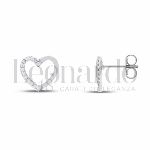 Misura o forma 1° Misura con Mezzo Pavé di zirconi bianchi in Oro Bianco da 1,2gr.