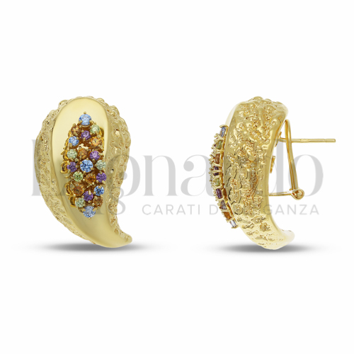 con Zirconi colorati - Rainbow in Oro Giallo da 8,7gr.