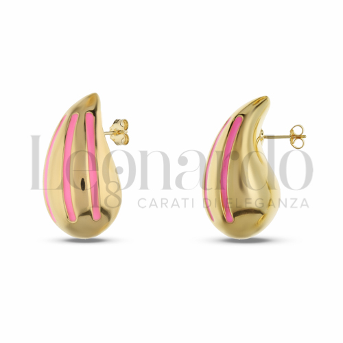 Misura o forma 2° Misura con Smalto rosa in Oro Giallo da 5,6gr.