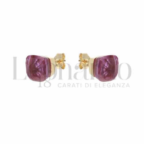 con Pietra Idrotermale Viola in Oro Giallo da 3,2gr.