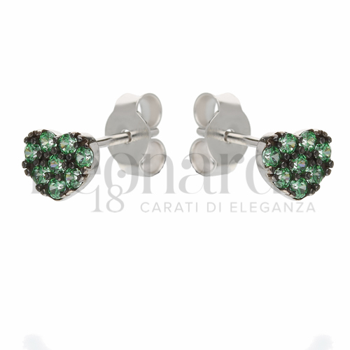 Misura o forma 1° Misura con Zircone verde in Oro Bianco da 1,1gr.