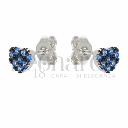 Misura o forma 1° Misura con Zircone Blu in Oro Bianco da 1,1gr.