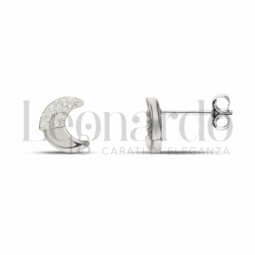 Misura o forma 1° Misura con Mezzo pavè di resina e zirconi in Oro Bianco da 0,8gr.