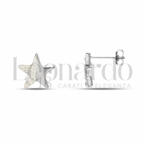 Misura o forma 2° Misura con Mezzo pavè di resina e zirconi in Oro Bianco da 1,1gr.
