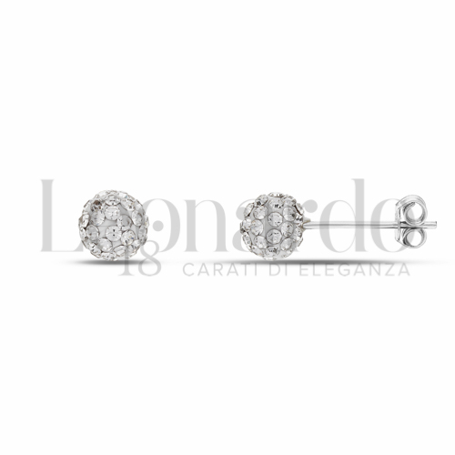 Misura o forma 1° Misura con Resina e zirconi in Oro Bianco da 0,5gr.