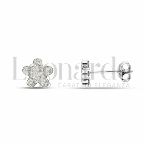 Misura o forma 1° Misura con Resina e zirconi in Oro Bianco da 0,8gr.
