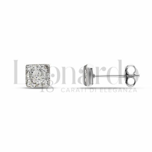 Misura o forma 1° Misura con Resina e zirconi in Oro Bianco da 0,6gr.
