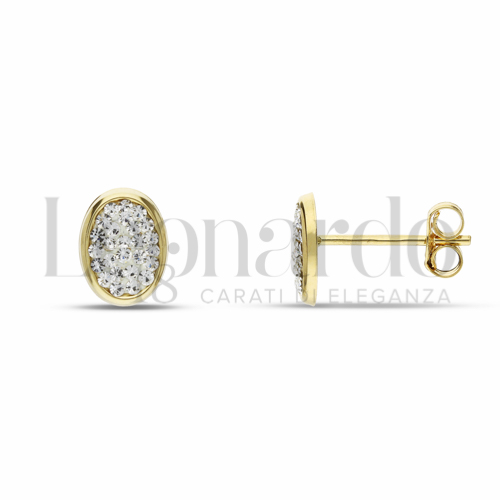 Misura o forma 1° Misura con Resina e zirconi in Oro Giallo da 0,6gr.