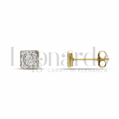 Misura o forma 1° Misura con Resina e zirconi in Oro Giallo da 0,6gr.