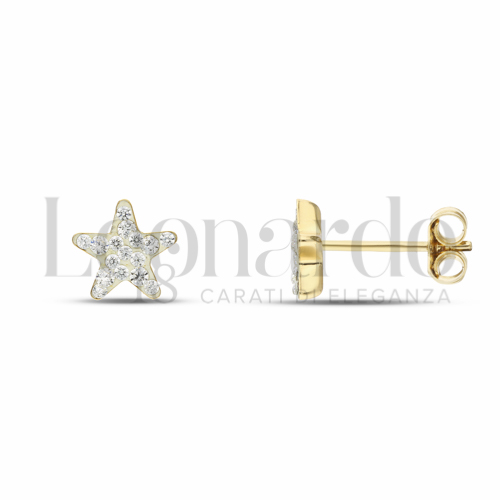 MYEARS Orecchini Donna A Perno Oro 14K - Piccoli, Semplici, Ipoallergenici - Confezione Regalo