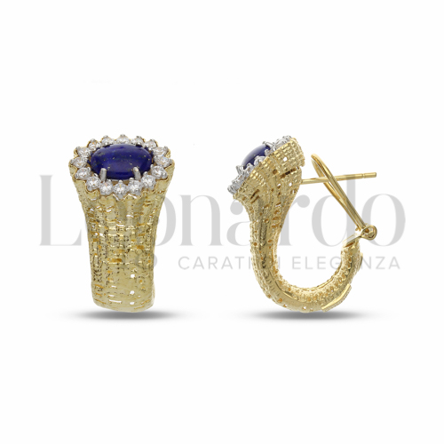 con Lapis + Zirconi Bianchi in Oro Giallo da 8,7gr.