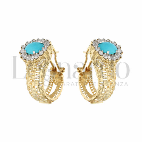 Orecchini A Lobo Donna Oro Giallo 9kt - Eleganti Gioielli Italiani In Confezione Regalo Di Lusso