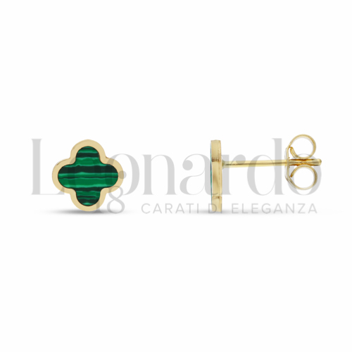 Misura o forma 1° Misura con Malachite in Oro Giallo da 1,2gr.