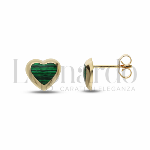 con Malachite in Oro Giallo da 1,7gr.