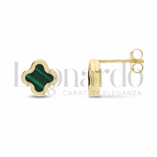 Misura o forma 1° Misura con Malachite in Oro Giallo da 1gr.
