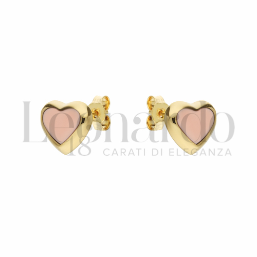 con Pasta di Corallo Rosa in Oro Giallo da 1,6gr.