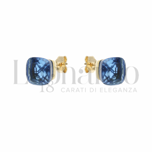 con Tanzanite Idrotermale in Oro Giallo da 2,9gr.