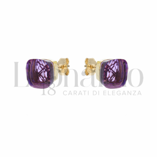 con Ametista Idrotermale in Oro Giallo da 2,5gr.