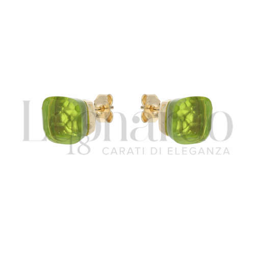 con Pietra Verde Oliva in Oro Giallo da 2,9gr.