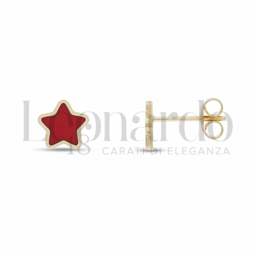 Misura o forma 1&deg; Misura con Pasta di corallo rosso in Oro Giallo da 1,1gr.